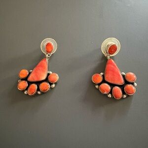 Elegant Coral Earrings
